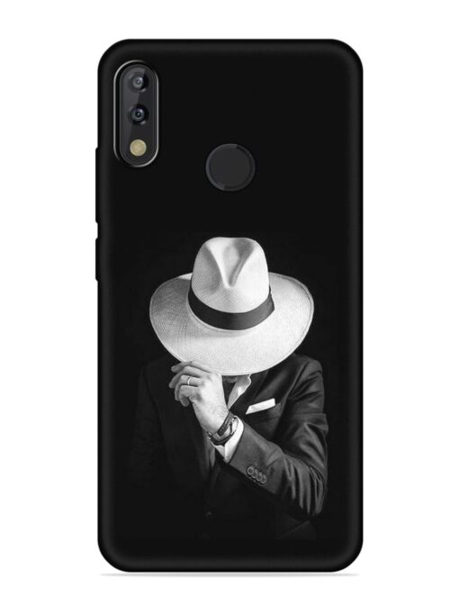 Men Under Hat Embossed Soft Silicone Case for Tecno Camon Isky 3