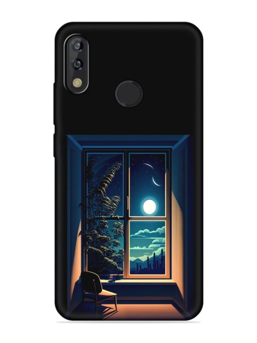 Night View At Window Embossed Soft Silicone Case for Tecno Camon Isky 3 Zapvi