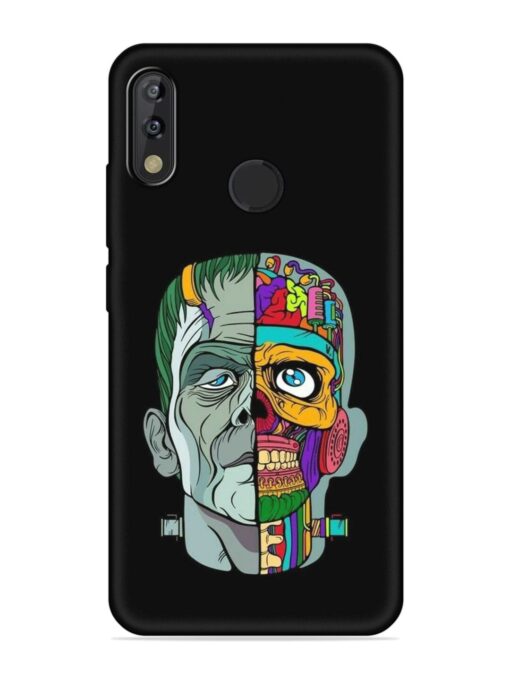 Men Vs Skull Embossed Soft Silicone Case for Tecno Camon Isky 3 Zapvi