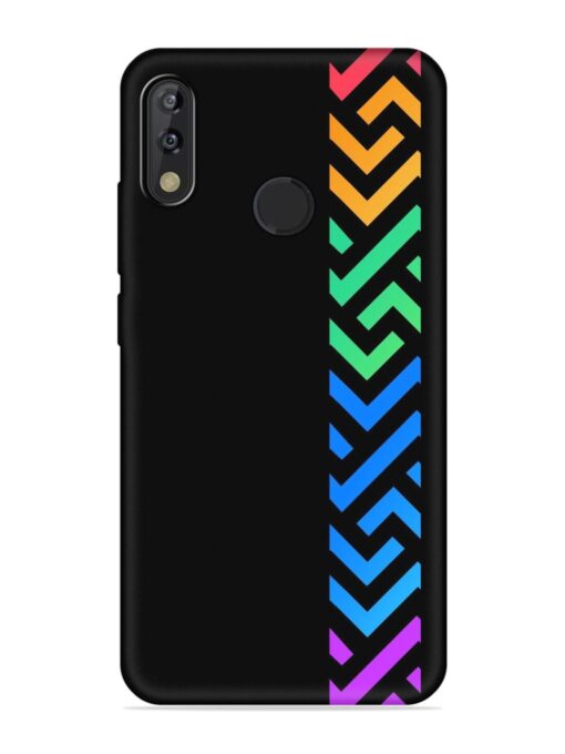 Colorshape Stripes Embossed Soft Silicone Case for Tecno Camon Isky 3 Zapvi