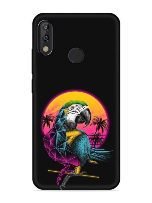 Rad Parrot Embossed Soft Silicone Case for Tecno Camon Isky 3