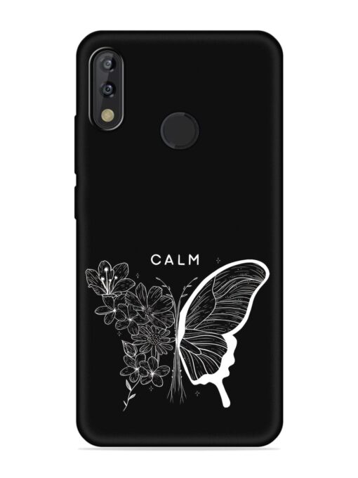 Calm Embossed Soft Silicone Case for Tecno Camon Isky 3 Zapvi