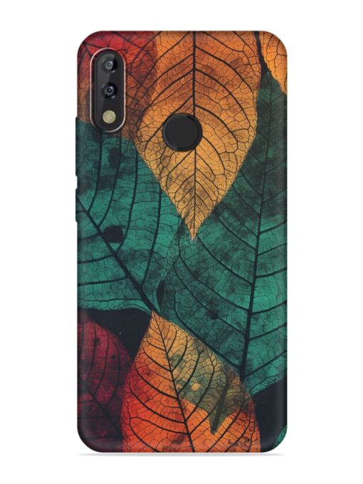 Leaves Artwork Embossed Soft Silicone Case for Tecno Camon Isky 3 Zapvi