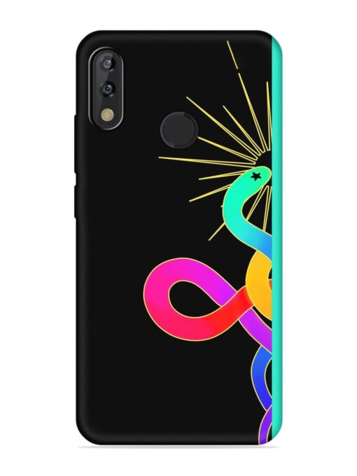 Art Geometric Abstraction Embossed Soft Silicone Case for Tecno Camon Isky 3 Zapvi