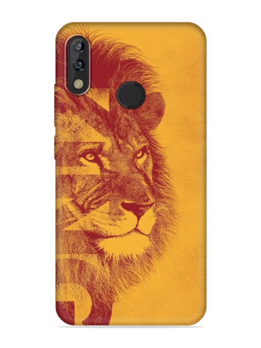 Gold Lion Crown Art Embossed Soft Silicone Case for Tecno Camon Isky 3 Zapvi