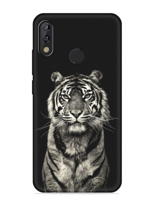 Tiger Art Embossed Soft Silicone Case for Tecno Camon Isky 3 Zapvi