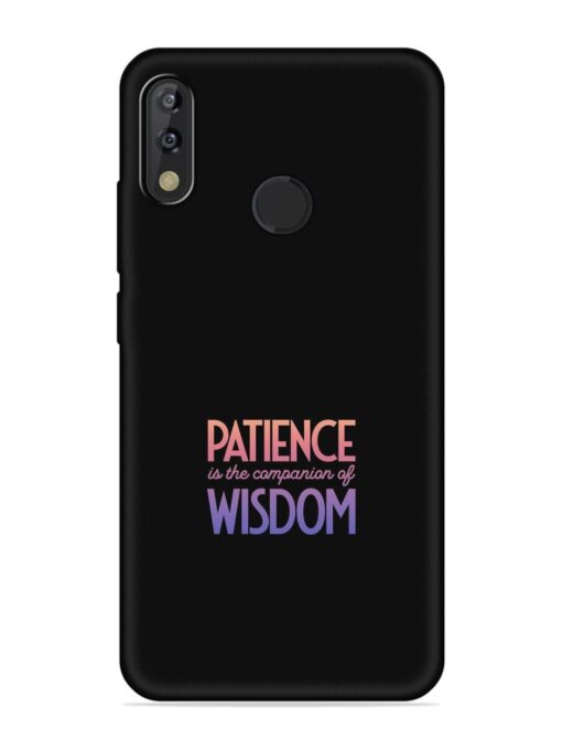 Patience Is The Embossed Soft Silicone Case for Tecno Camon Isky 3 Zapvi