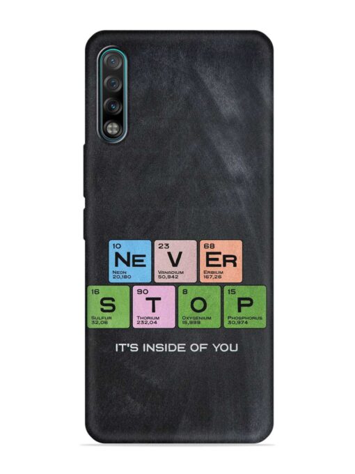 Never Stop It'S Inside Of You Embossed Soft Silicone Case for Tecno Phantom 9 Zapvi