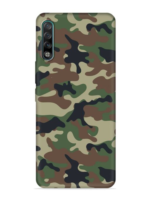 Army Military Camouflage Dark Green Embossed Soft Silicone Case for Tecno Phantom 9 Zapvi