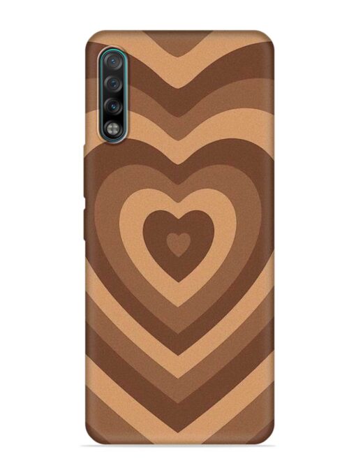 Brown Heart Embossed Soft Silicone Case for Tecno Phantom 9 Zapvi