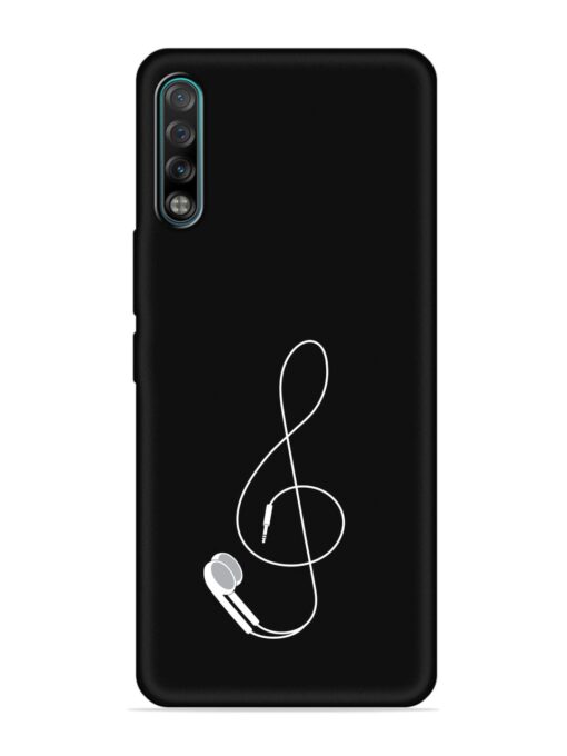 Music Earphone Vector Embossed Soft Silicone Case for Tecno Phantom 9