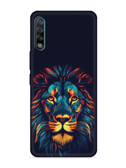 Colorful Lion Embossed Soft Silicone Case for Tecno Phantom 9 Zapvi