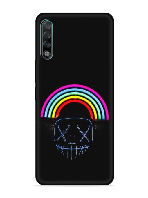 Mask Rainbow Embossed Soft Silicone Case for Tecno Phantom 9