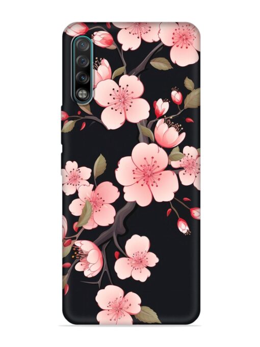 Cherry Blossom Embossed Soft Silicone Case for Tecno Phantom 9 Zapvi