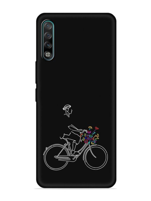 Minimalist Cycle Art Embossed Soft Silicone Case for Tecno Phantom 9 Zapvi