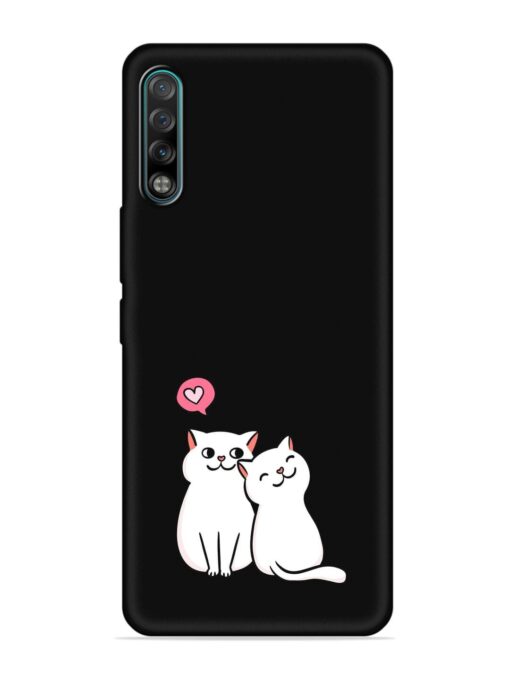 Cute Loving Cats Embossed Soft Silicone Case for Tecno Phantom 9 Zapvi