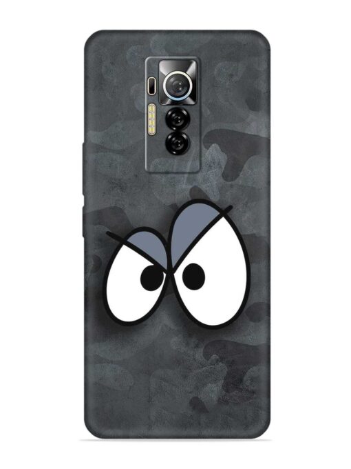 Big Eyes Night Mode Embossed Soft Silicone Case for Tecno Phantom X Zapvi