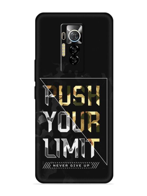 Push Your Limits Embossed Soft Silicone Case for Tecno Phantom X Zapvi