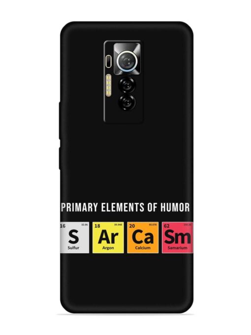 Primary Elements Humor Embossed Soft Silicone Case for Tecno Phantom X Zapvi