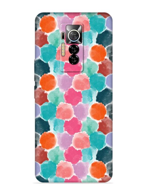 Colorful Seamless Pattern Embossed Soft Silicone Case for Tecno Phantom X Zapvi