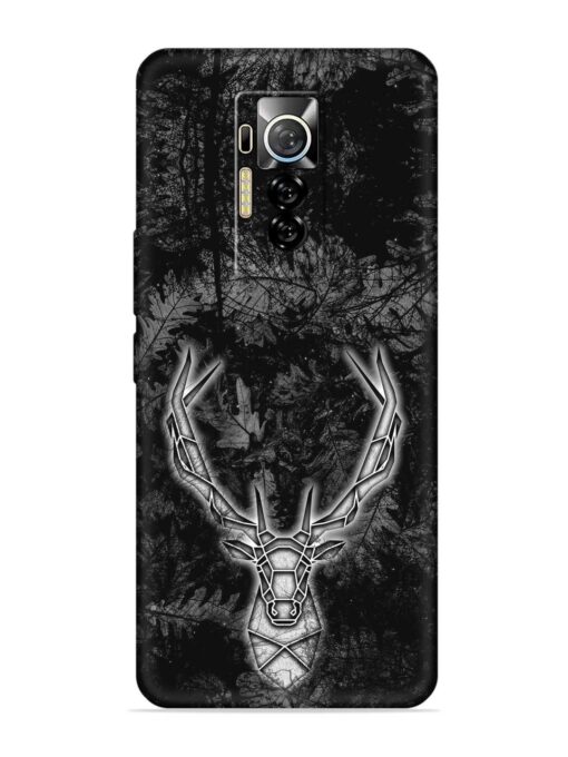 Ancient Deer Embossed Soft Silicone Case for Tecno Phantom X Zapvi