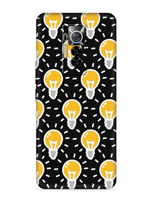 Light Bulb Seamless Embossed Soft Silicone Case for Tecno Phantom X Zapvi