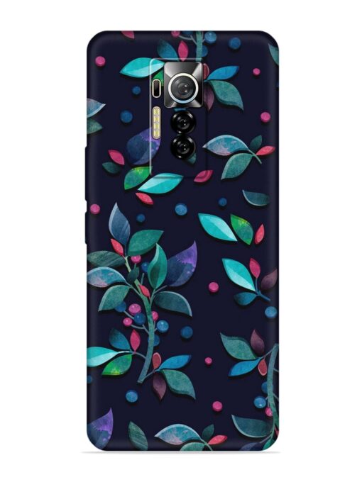 Decorative Watercolor Flower Embossed Soft Silicone Case for Tecno Phantom X Zapvi