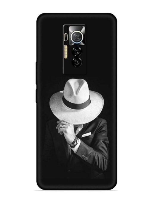 Men Under Hat Embossed Soft Silicone Case for Tecno Phantom X