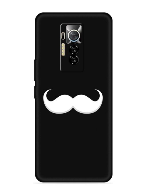 Mustache Vector Embossed Soft Silicone Case for Tecno Phantom X Zapvi