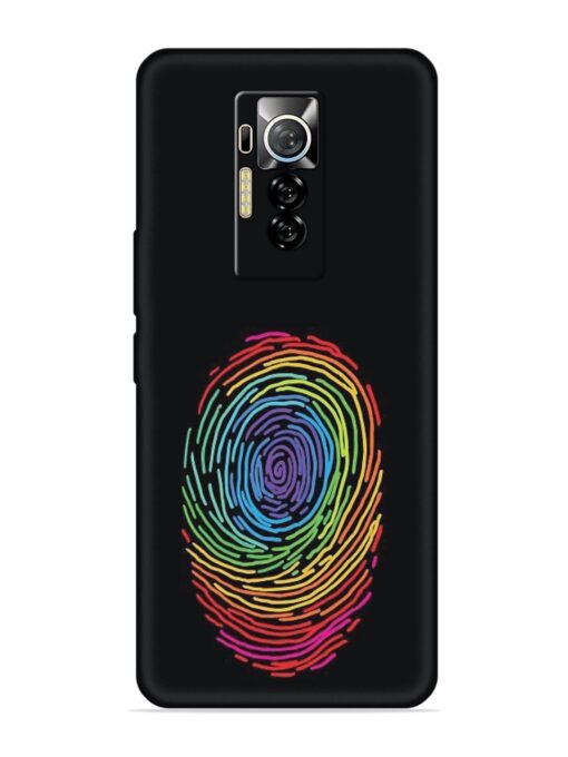 Fingerprint Of Thumb Art Embossed Soft Silicone Case for Tecno Phantom X Zapvi