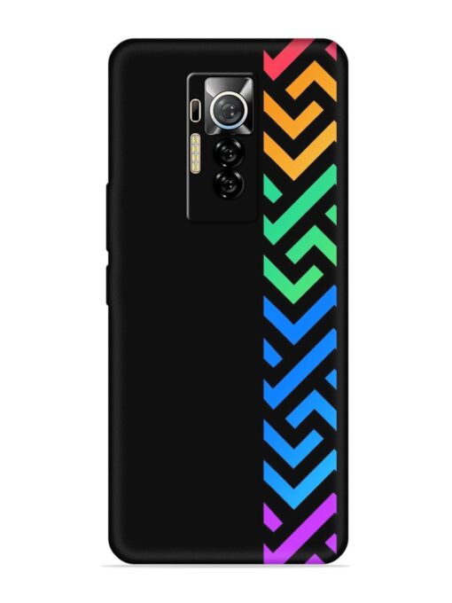 Colorshape Stripes Embossed Soft Silicone Case for Tecno Phantom X Zapvi