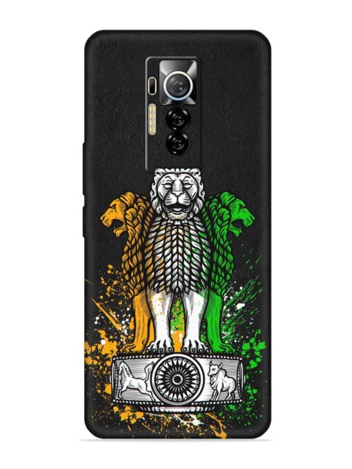 Pillars Of Ashoka Embossed Soft Silicone Case for Tecno Phantom X Zapvi