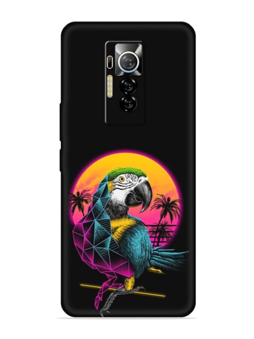 Rad Parrot Embossed Soft Silicone Case for Tecno Phantom X Zapvi