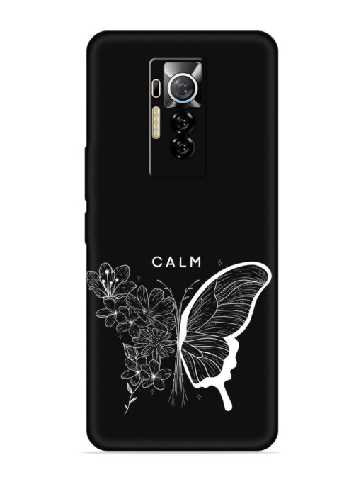 Calm Embossed Soft Silicone Case for Tecno Phantom X Zapvi