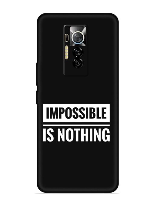 Impossible Is Nothing Embossed Soft Silicone Case for Tecno Phantom X