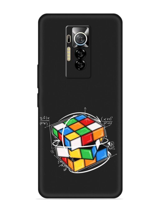 Cubik Vector Embossed Soft Silicone Case for Tecno Phantom X