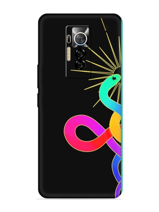 Art Geometric Abstraction Embossed Soft Silicone Case for Tecno Phantom X Zapvi