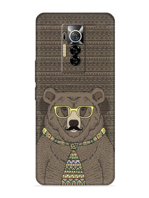 Grizzly Bear Embossed Soft Silicone Case for Tecno Phantom X Zapvi