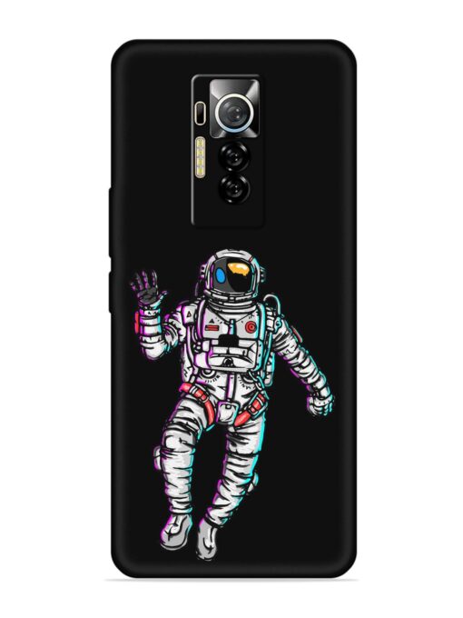 Spaceman Embossed Soft Silicone Case for Tecno Phantom X Zapvi