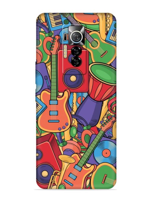 Colorful Music Art Embossed Soft Silicone Case for Tecno Phantom X Zapvi