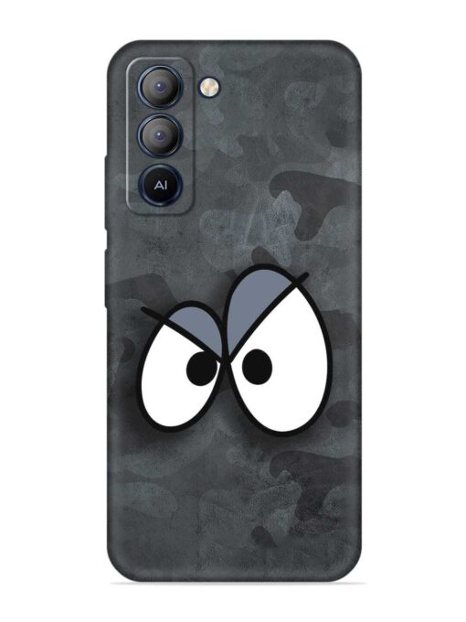 Big Eyes Night Mode Embossed Soft Silicone Case for Tecno Pop 5 Lite Zapvi