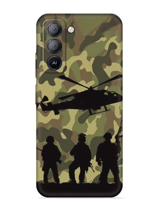 Army Heros Embossed Soft Silicone Case for Tecno Pop 5 Lite Zapvi