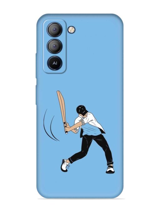 Cricket Gully Boy Embossed Soft Silicone Case for Tecno Pop 5 Lite Zapvi