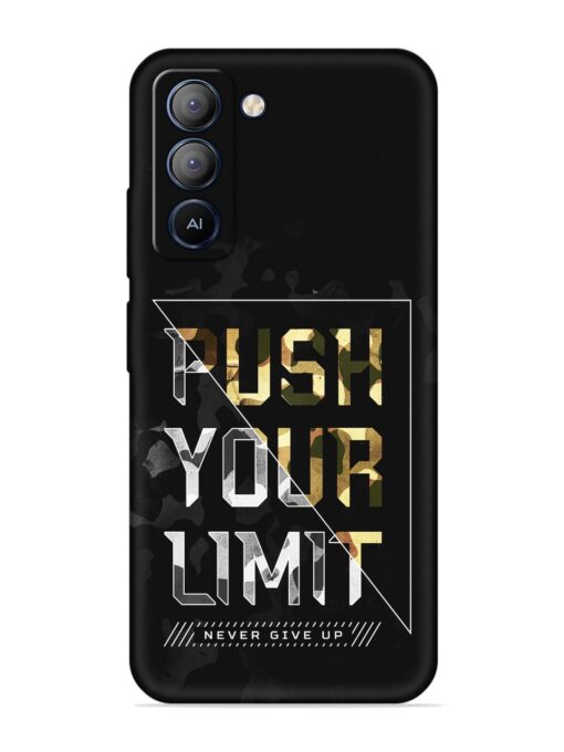 Push Your Limits Embossed Soft Silicone Case for Tecno Pop 5 Lite Zapvi