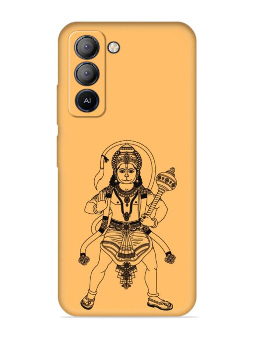 Indian God Hanuman Embossed Soft Silicone Case for Tecno Pop 5 Lite Zapvi