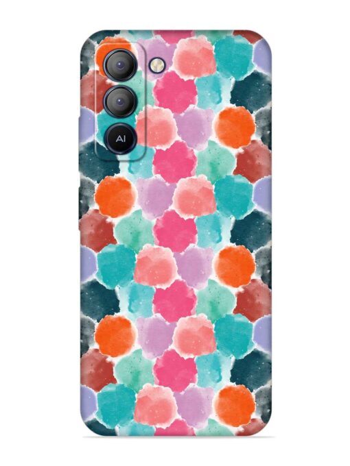 Colorful Seamless Pattern Embossed Soft Silicone Case for Tecno Pop 5 Lite Zapvi