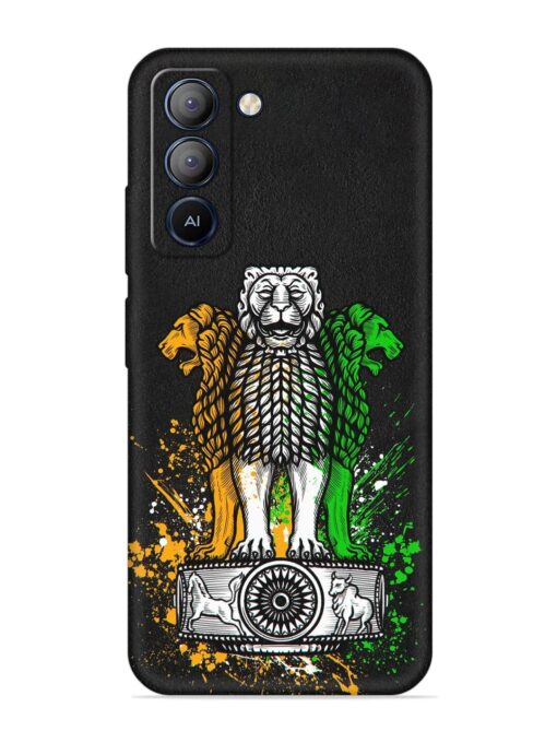 Pillars Of Ashoka Embossed Soft Silicone Case for Tecno Pop 5 Lite Zapvi