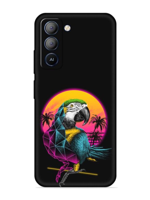 Rad Parrot Embossed Soft Silicone Case for Tecno Pop 5 Lite