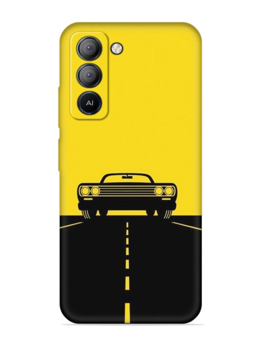 Classic Car Embossed Soft Silicone Case for Tecno Pop 5 Lite