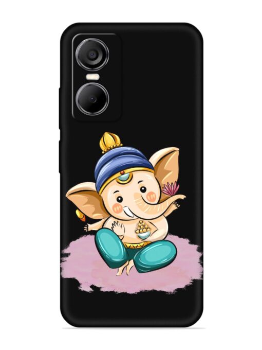 Bal Ganesh Vector Art Embossed Soft Silicone Case for Tecno Pop 6 Pro Zapvi